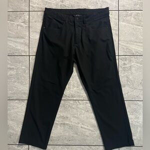 ZeroXposur Mens Black Performance Straight Leg 100% Polyester Pants Casual 32x30